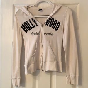 Comfortable, Stylish, White Zip-Up Hoodie